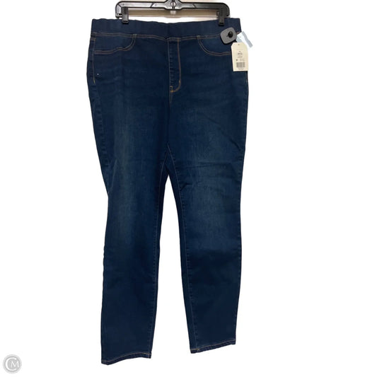 Jeans Skinny By Wonderly In Blue Denim, Size: 14