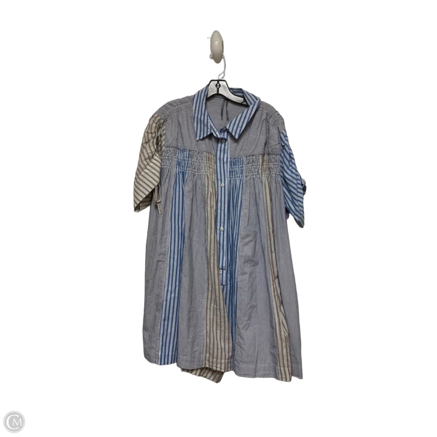 Dress Casual Short By Anthropologie In Striped Pattern, Size: L