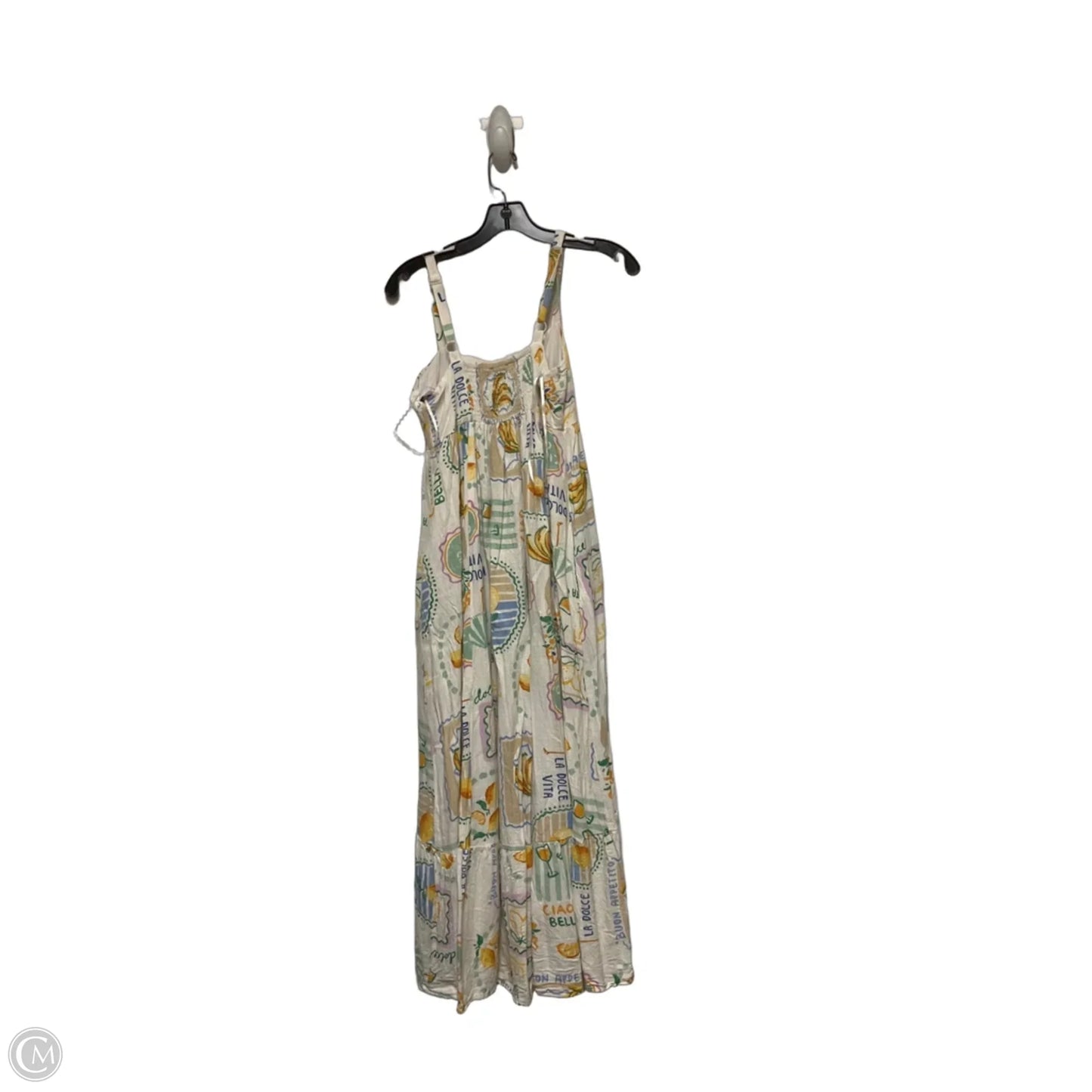 Dress Casual Midi By Clothes Mentor In Cream & Green, Size: Xs