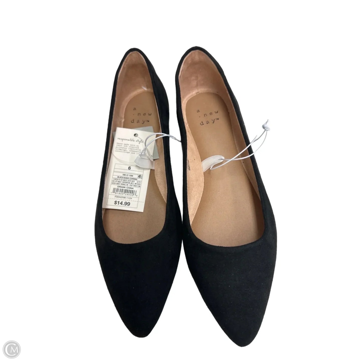 Shoes Flats By A New Day In Black, Size: 6