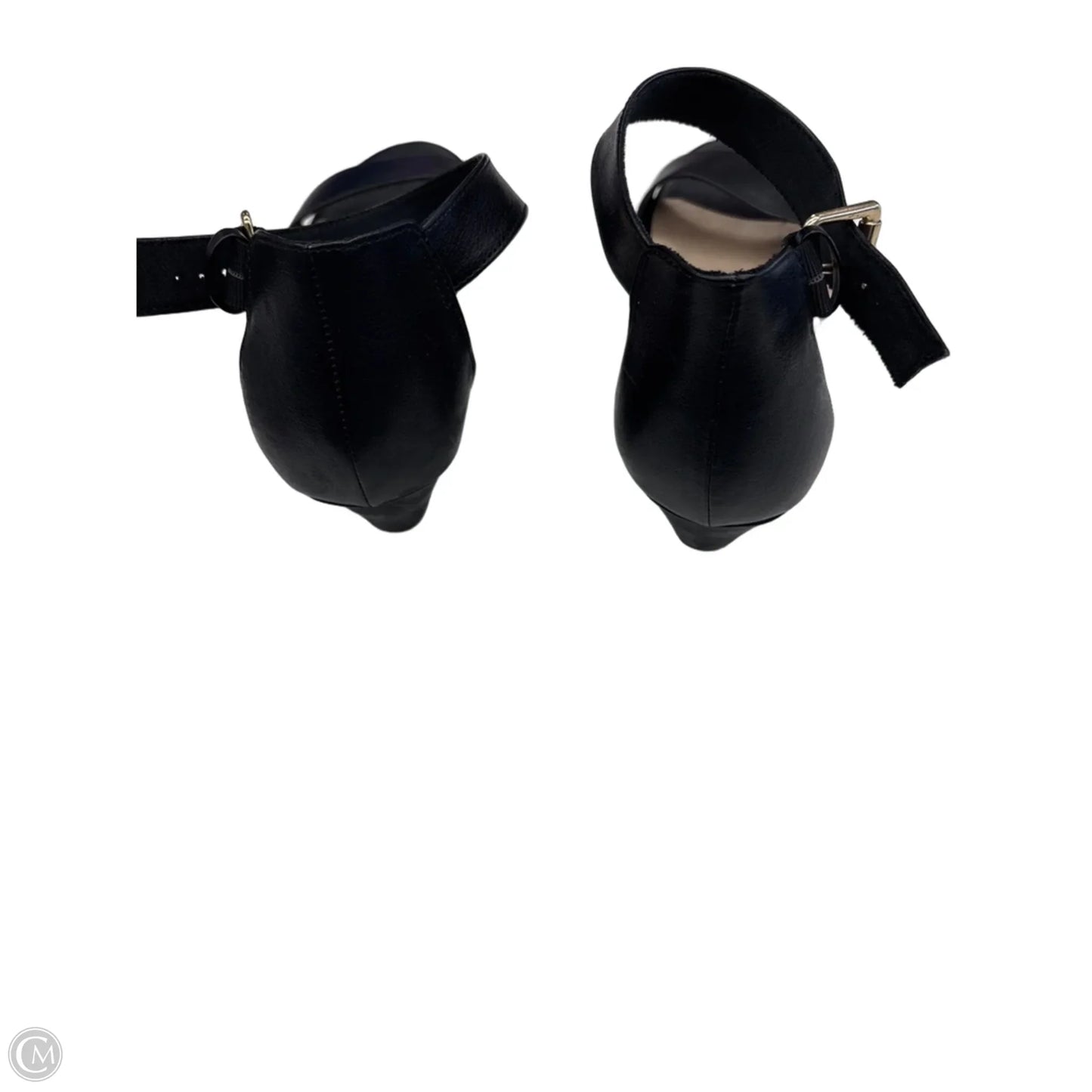 Sandals Heels Wedge By Fioni Shoes In Black, Size: 11