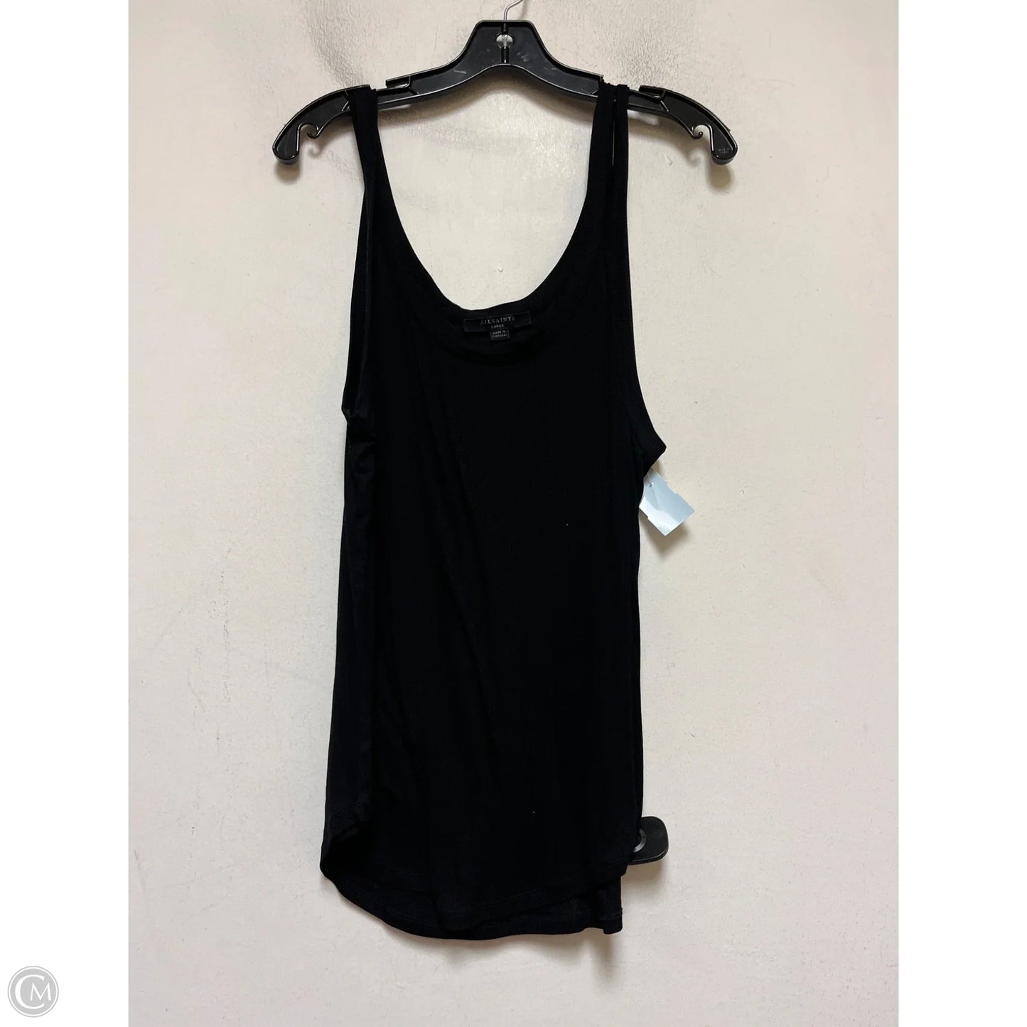 Tank Top Designer By All Saints In Black, Size: L