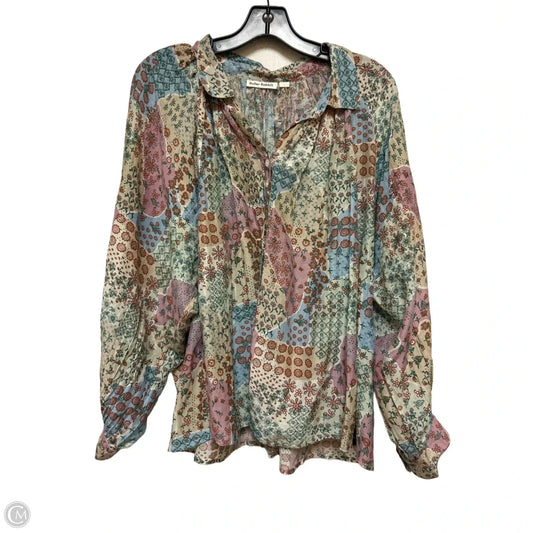 Top Long Sleeve By Roller Rabbit In Floral Print, Size: L