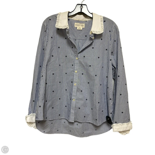 Top Long Sleeve Designer By Kate Spade In Striped Pattern, Size: Xl