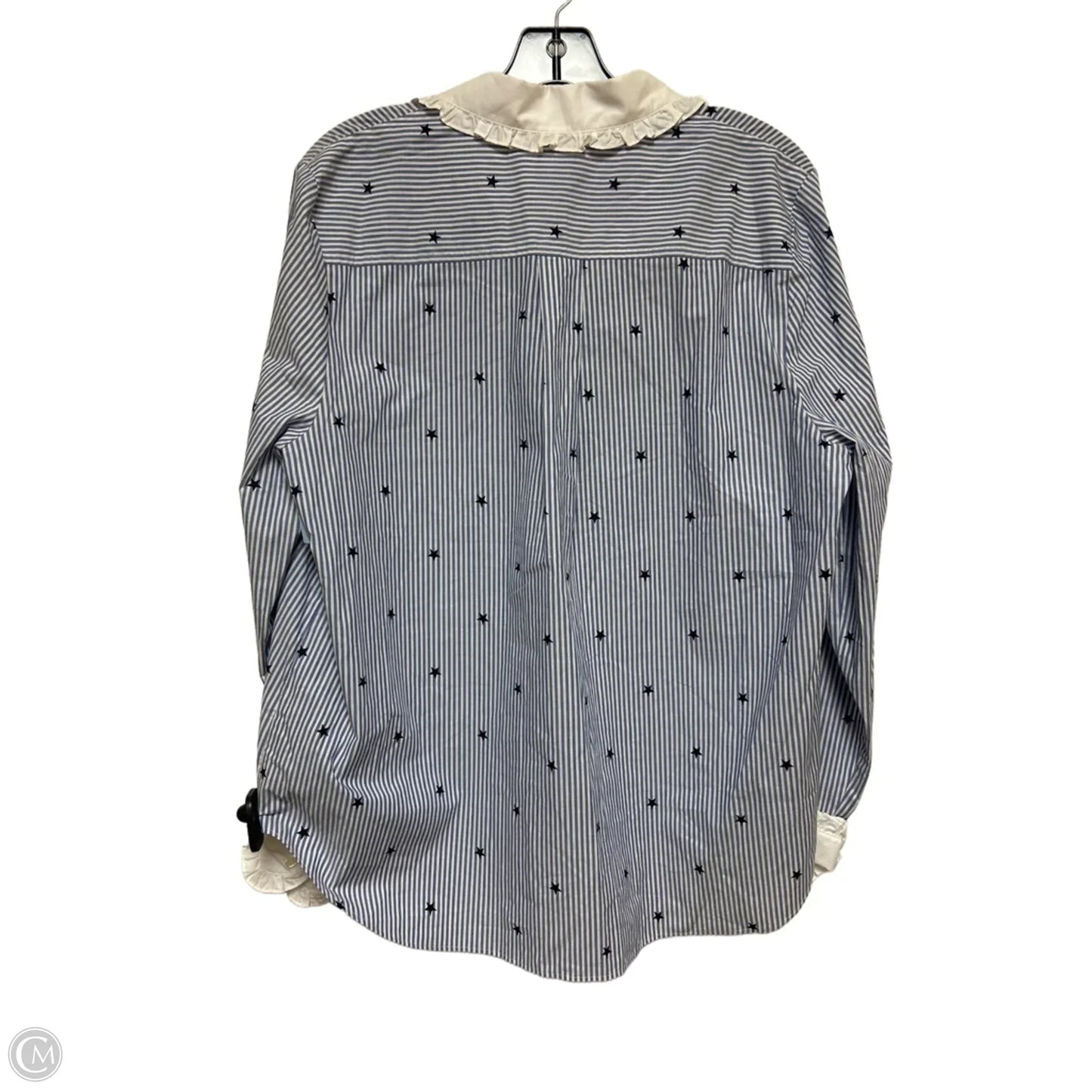 Top Long Sleeve Designer By Kate Spade In Striped Pattern, Size: Xl