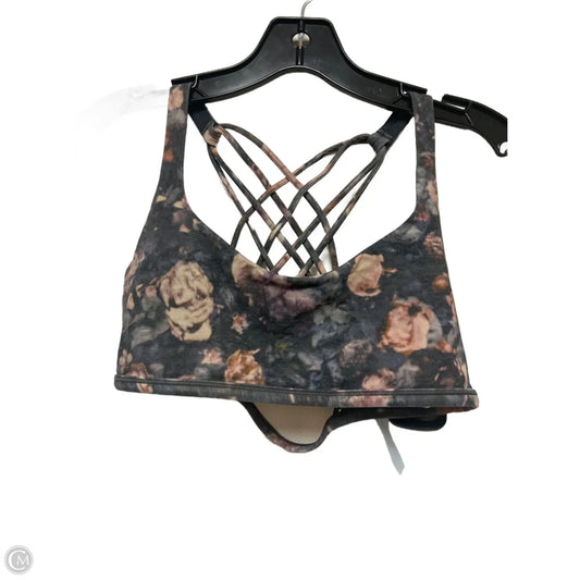 Athletic Bra By Lululemon In Floral Print, Size: M