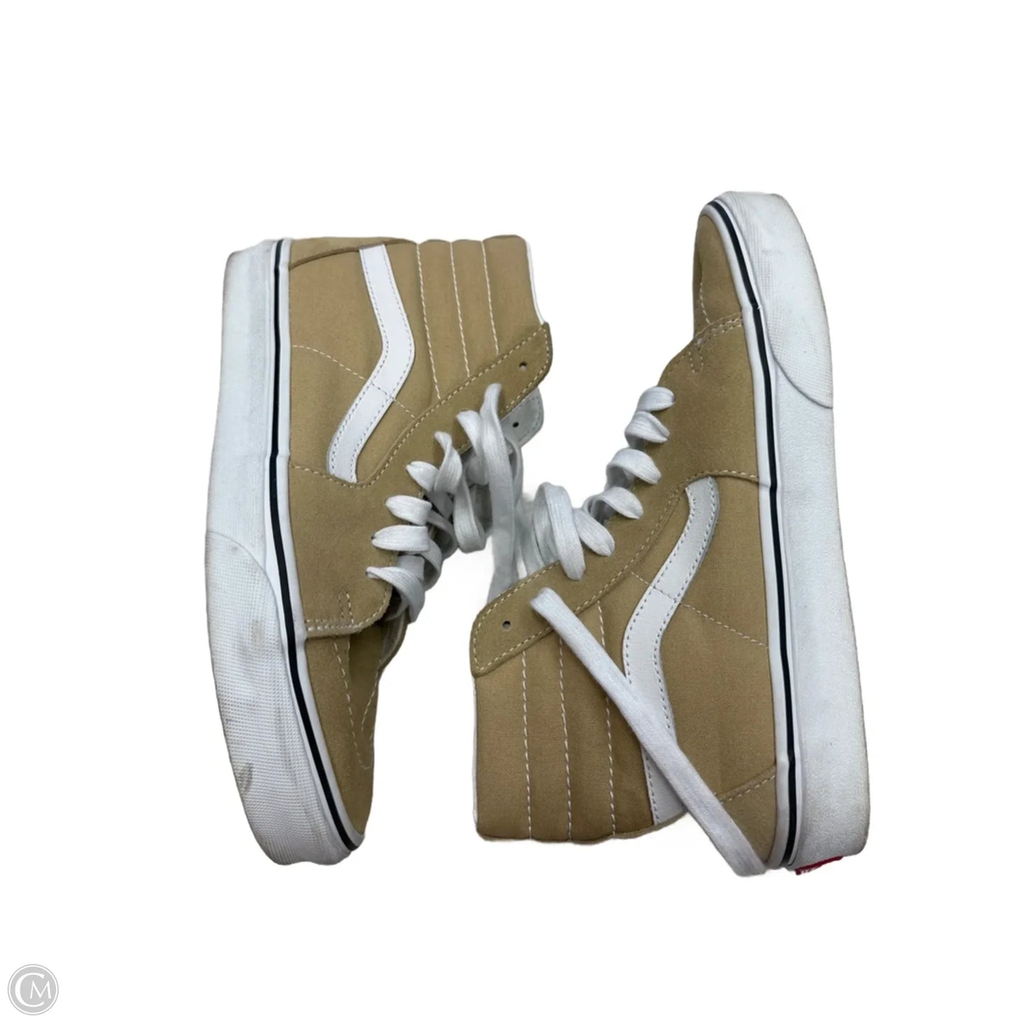 Shoes Sneakers By Vans In Brown & White, Size: 8.5