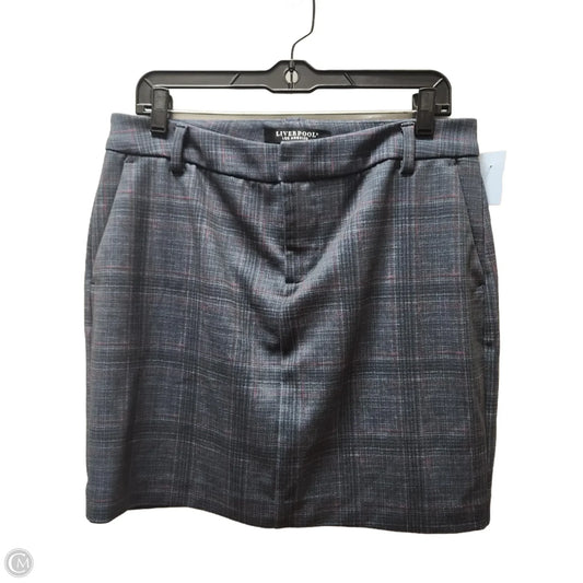 Skirt Mini & Short By Liverpool In Blue & Purple, Size: 8