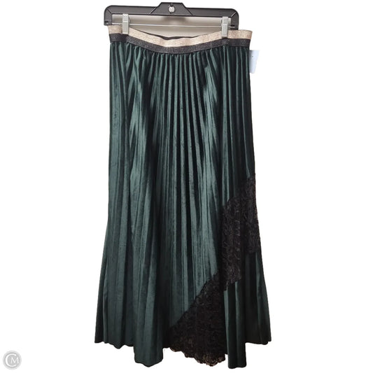 Skirt Maxi By Clothes Mentor In Black & Green, Size: 14