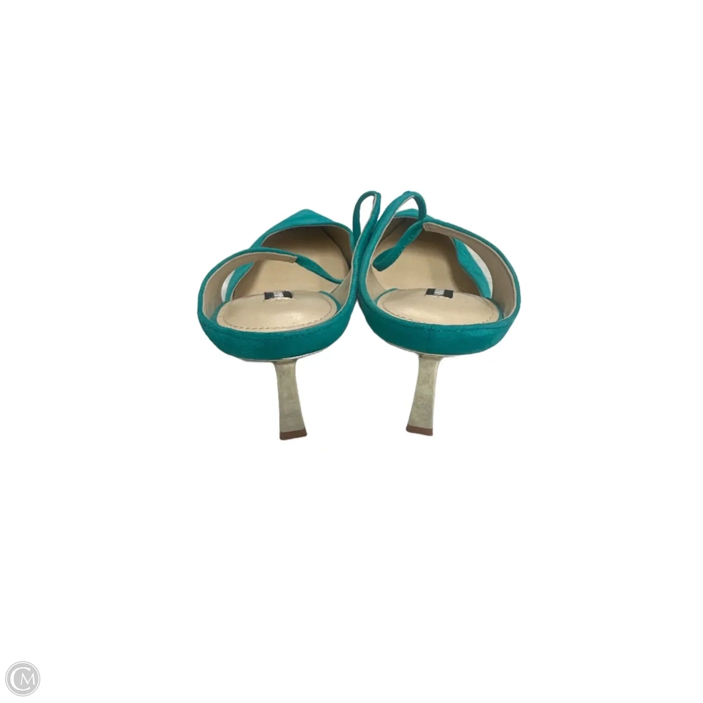 Shoes Heels Kitten By Nine West In Teal, Size: 12