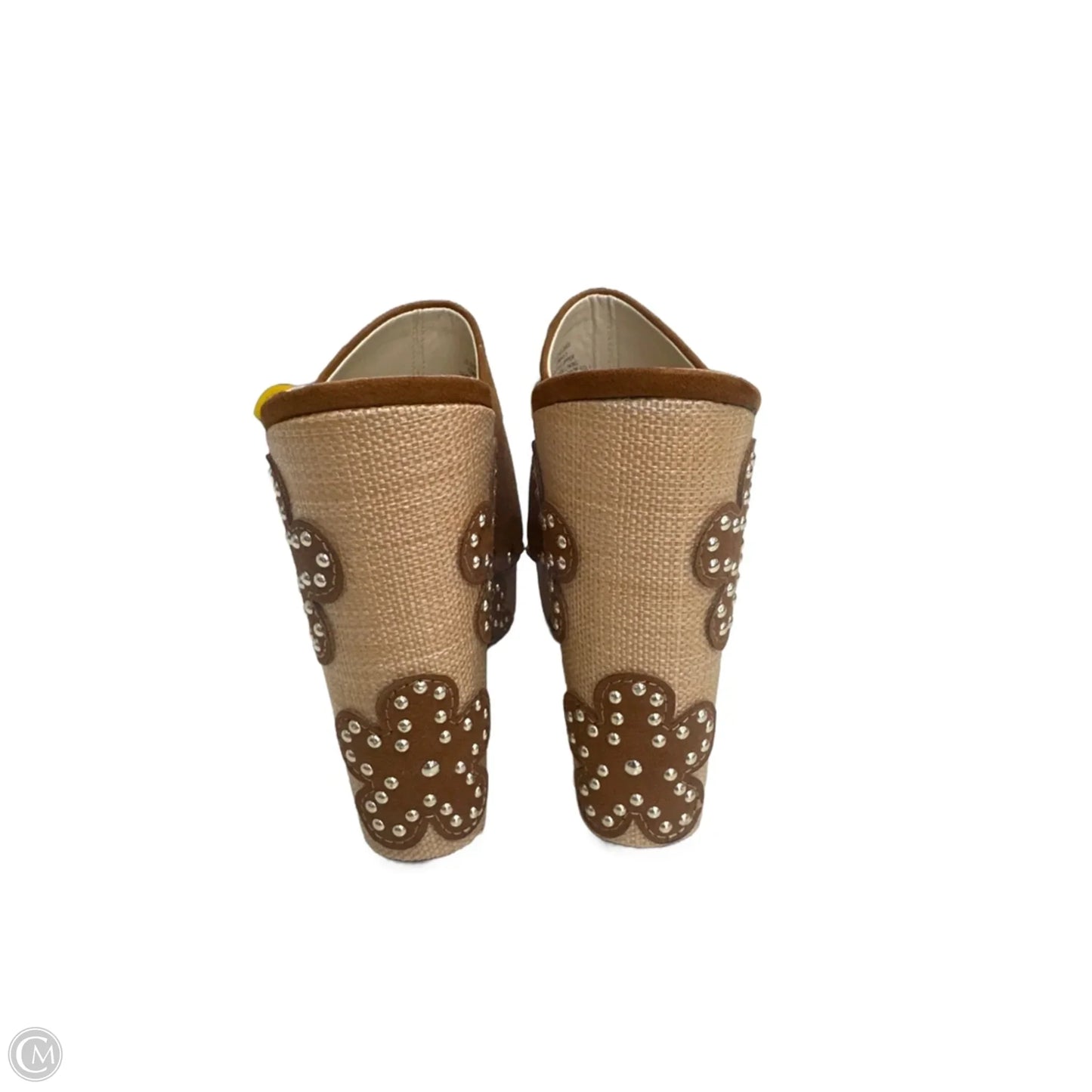 Sandals Heels Block By Jessica Simpson In Brown, Size: 12