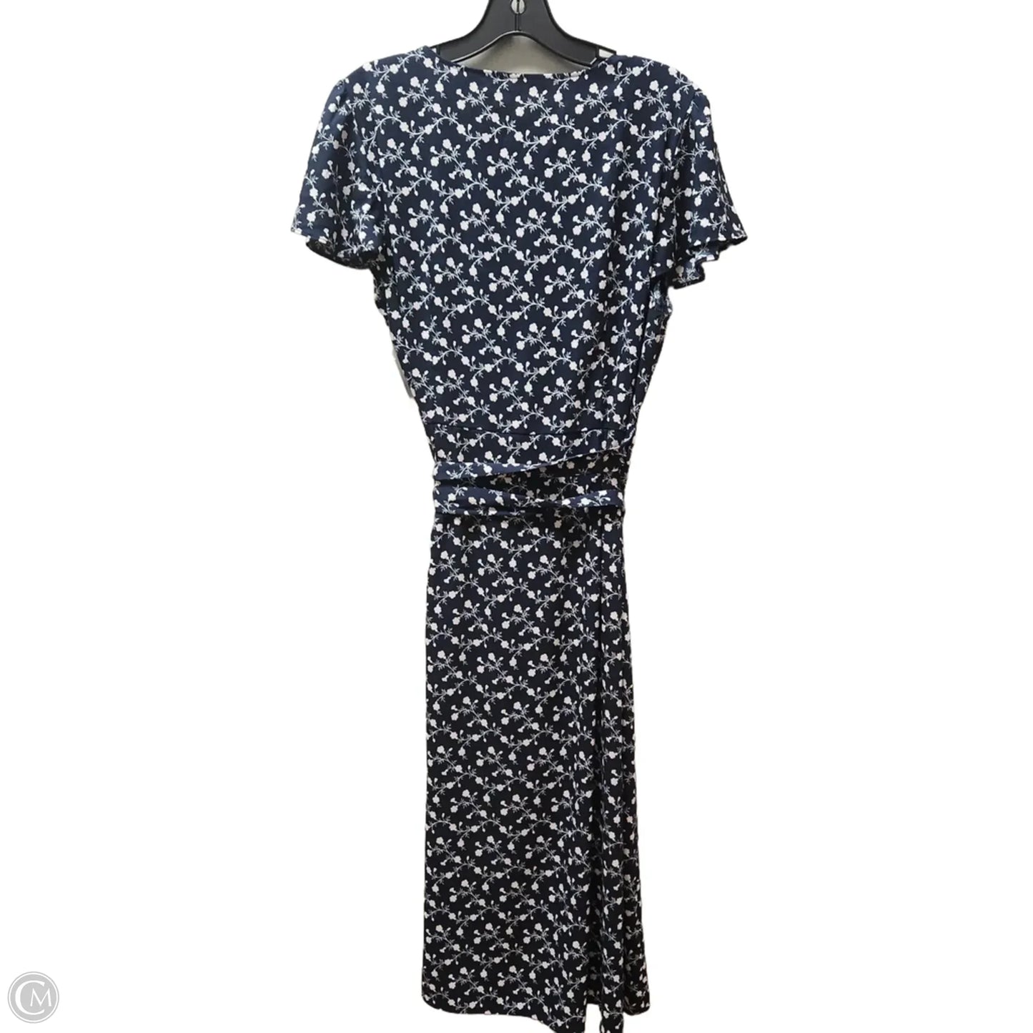 Dress Casual Midi By Loft In Floral Print, Size: L