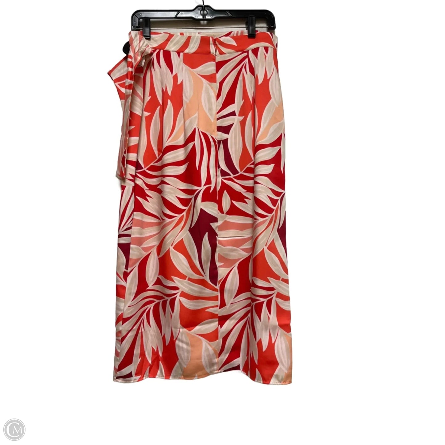 Skirt Midi By Ann Taylor In Cream & Pink, Size: 4