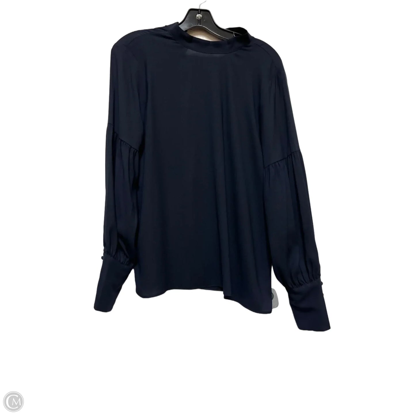 Top Long Sleeve By Ann Taylor In Navy, Size: S