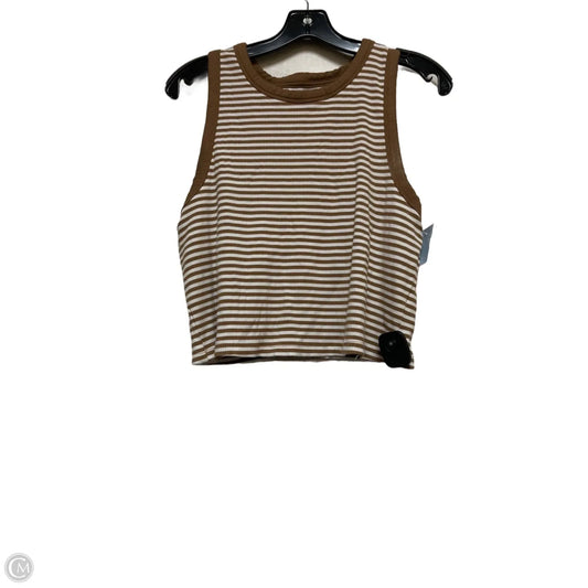 Athletic Tank Top By Offline By Aerie In Brown & Cream, Size: Xl