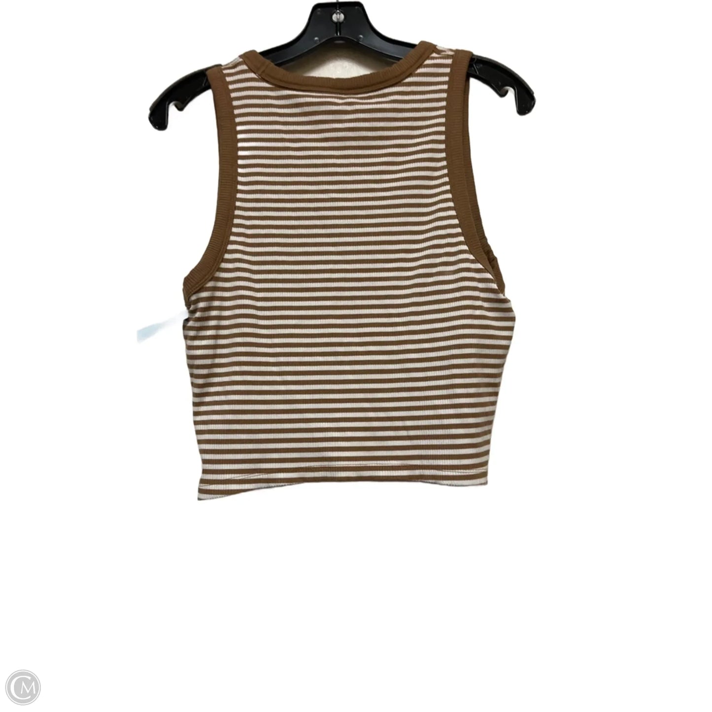 Athletic Tank Top By Offline By Aerie In Brown & Cream, Size: Xl