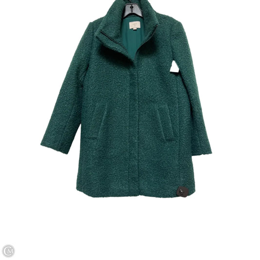 Coat Faux Fur & Sherpa By Loft In Green, Size: S