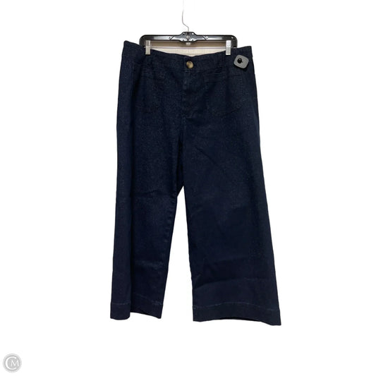 Jeans Wide Leg By Maeve In Blue Denim, Size: 16