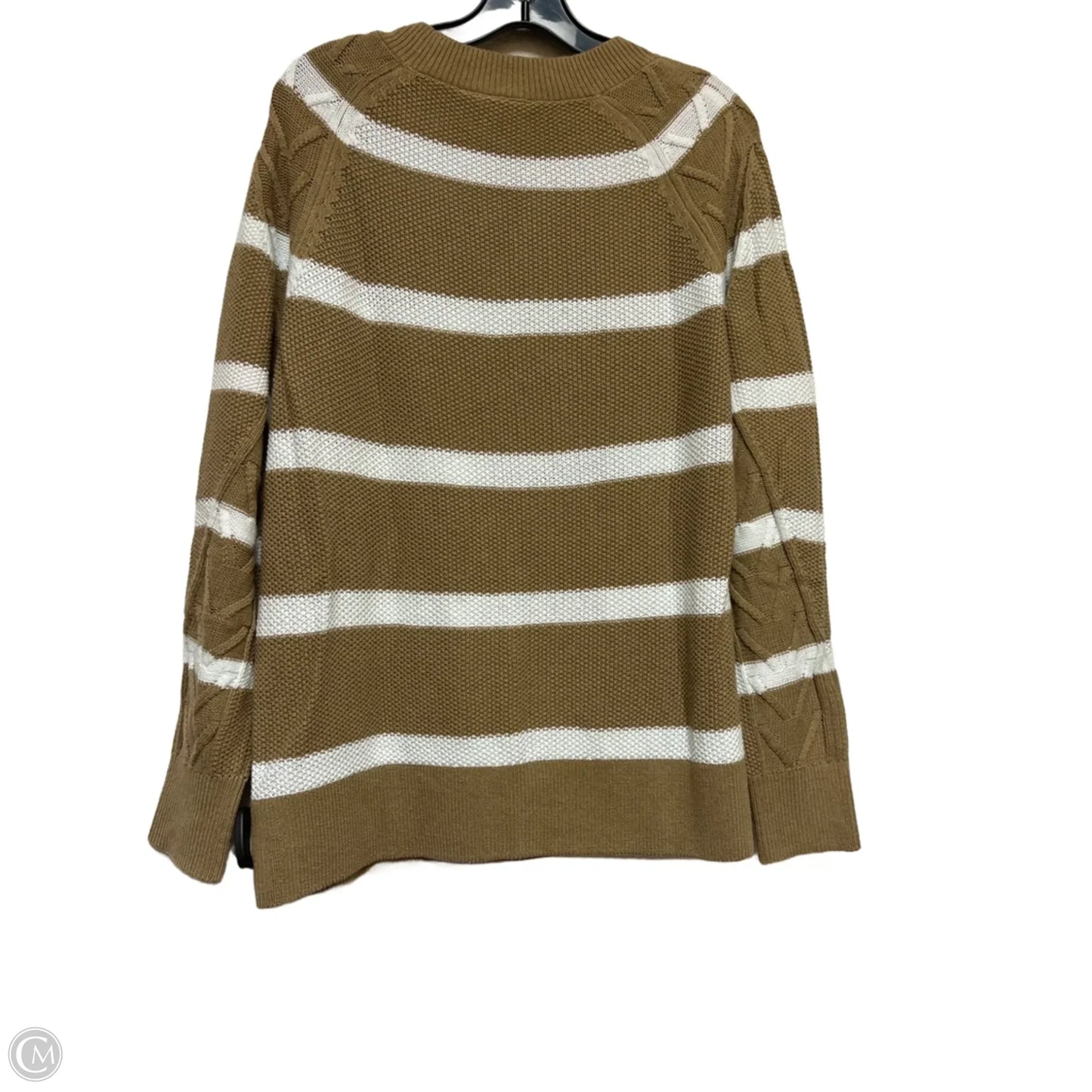 Sweater By Lane Bryant In Brown & White, Size: Xl