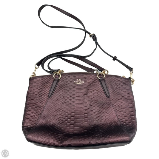 Handbag Designer By Coach, Size: Medium