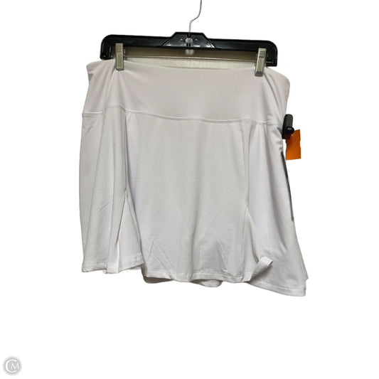 Athletic Skort By Gottex In White, Size: Xl