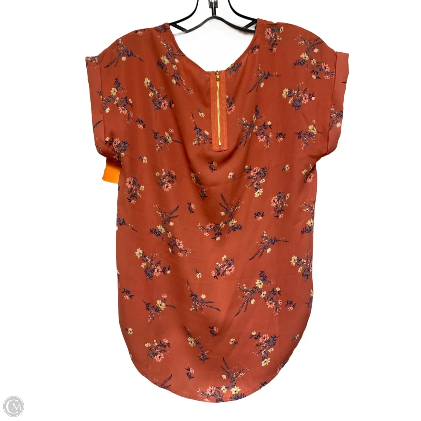 Top Short Sleeve By Pink Rose In Floral Print, Size: S