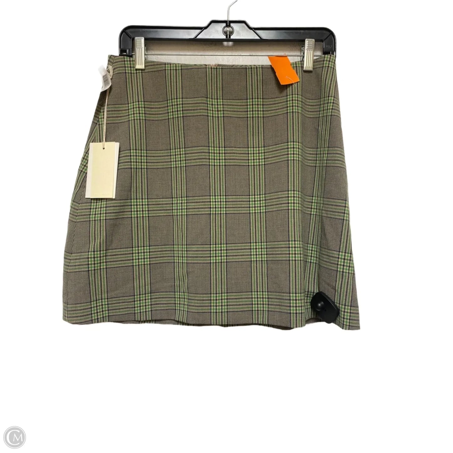 Skirt Mini & Short By Wilfred In Plaid Pattern, Size: 10