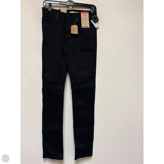 Jeans Skinny By Levis In Black, Size: 4