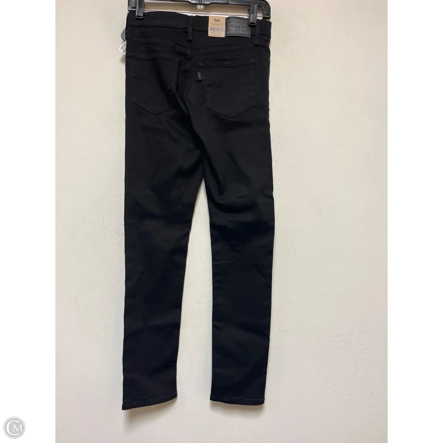 Jeans Skinny By Levis In Black, Size: 4