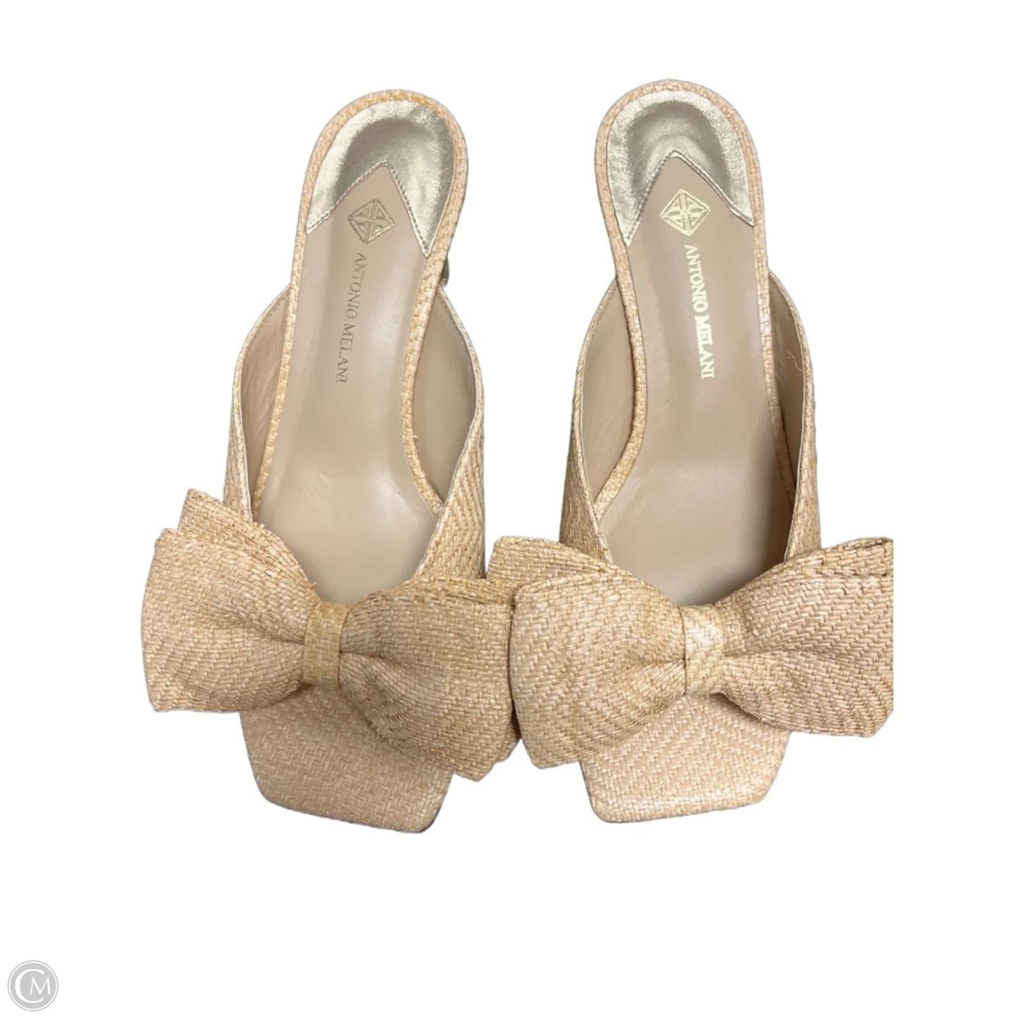 Sandals Heels Kitten By Antonio Melani In Tan, Size: 8.5