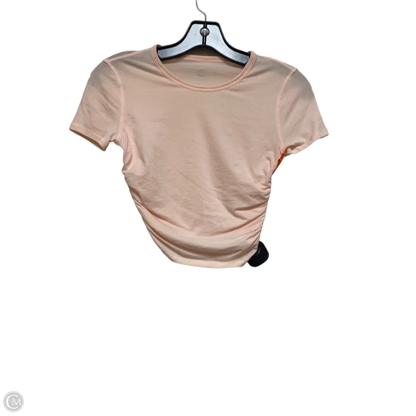 Athletic Top Short Sleeve By Lululemon In Pink, Size: Xs