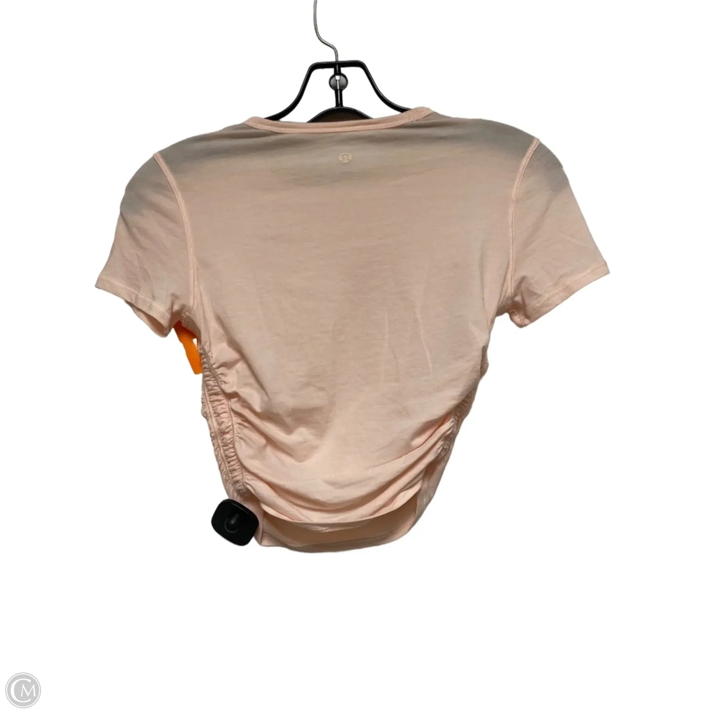 Athletic Top Short Sleeve By Lululemon In Pink, Size: Xs