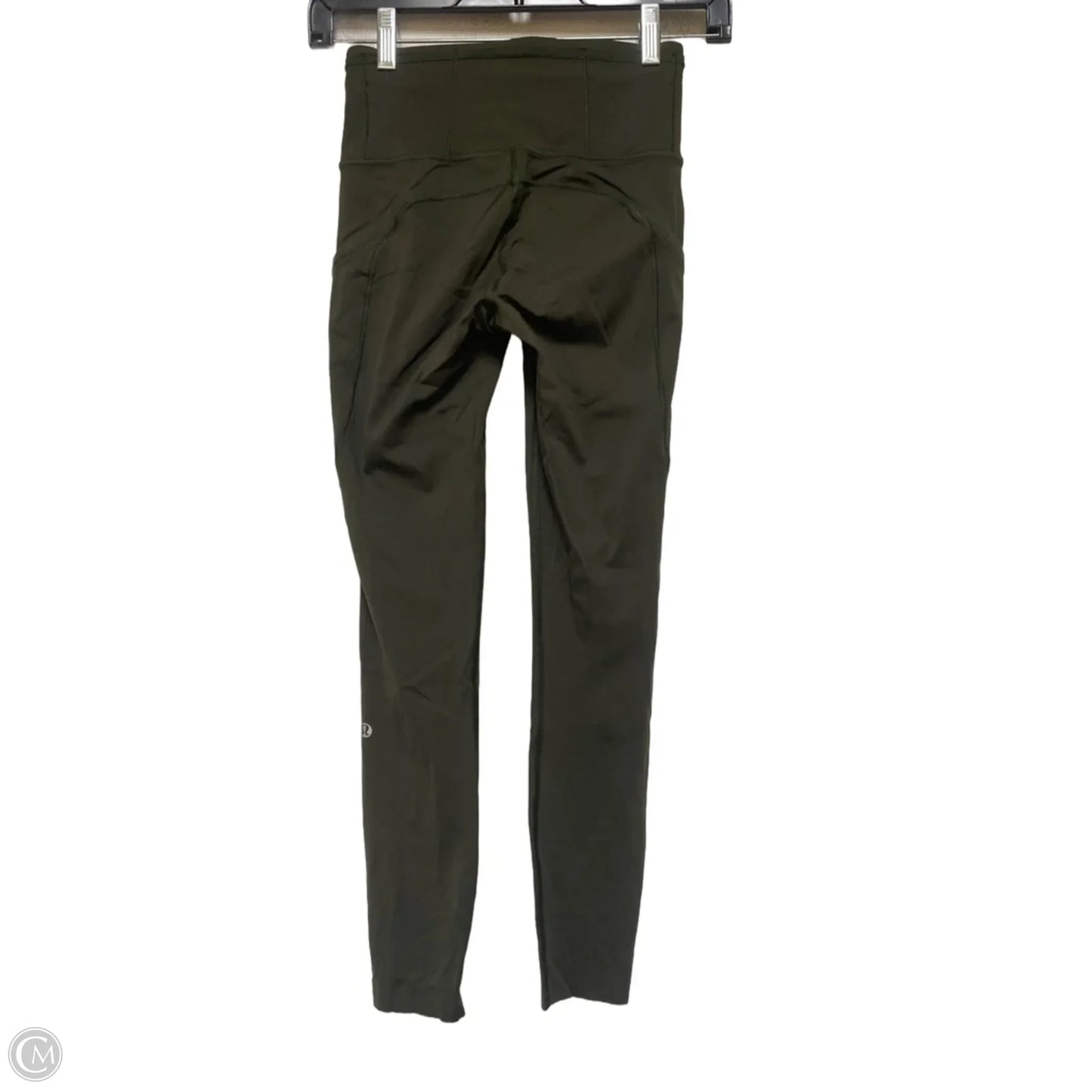 Athletic Leggings By Lululemon In Green, Size: Xs