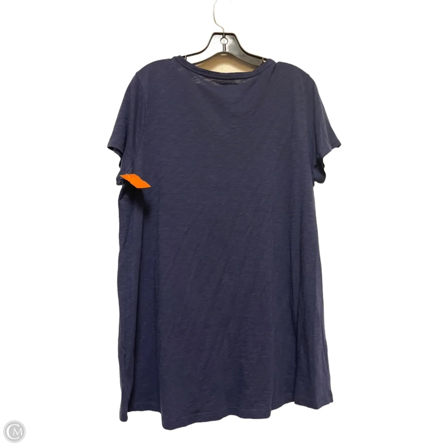 Top Short Sleeve Designer By Lilly Pulitzer In Navy, Size: Xl