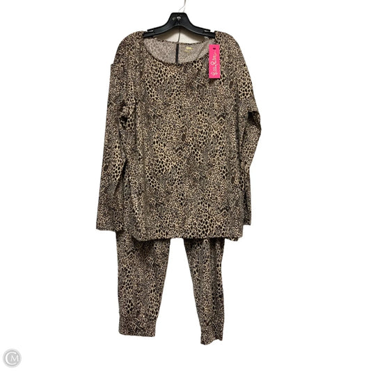 Lounge Set Designer By Lilly Pulitzer In Animal Print, Size: Xl