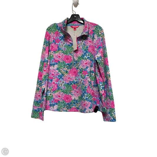 Top Long Sleeve Designer By Lilly Pulitzer In Floral Print, Size: L