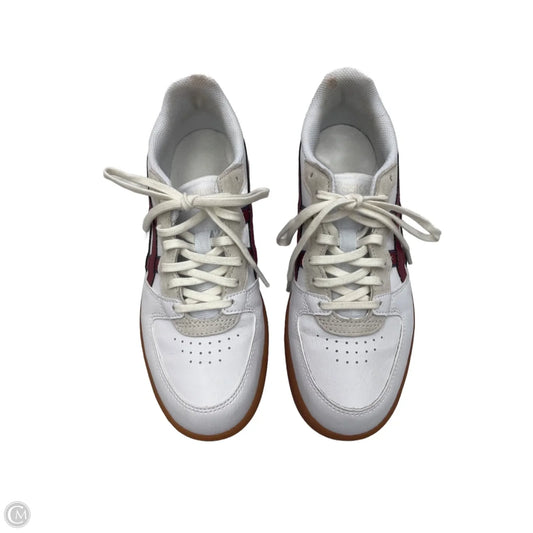 Shoes Sneakers By Asics In Red & White, Size: 6