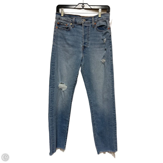Jeans Straight By Levis In Blue Denim, Size: 6