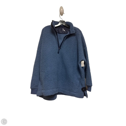Jacket Faux Fur & Sherpa By Aerie In Blue, Size: Xl