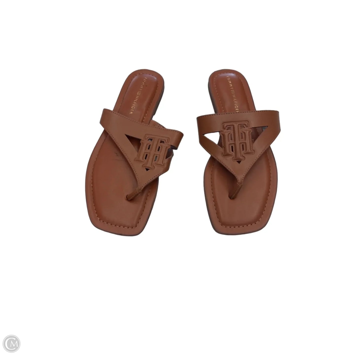 Sandals Flats By Tommy Hilfiger In Bronze, Size: 9