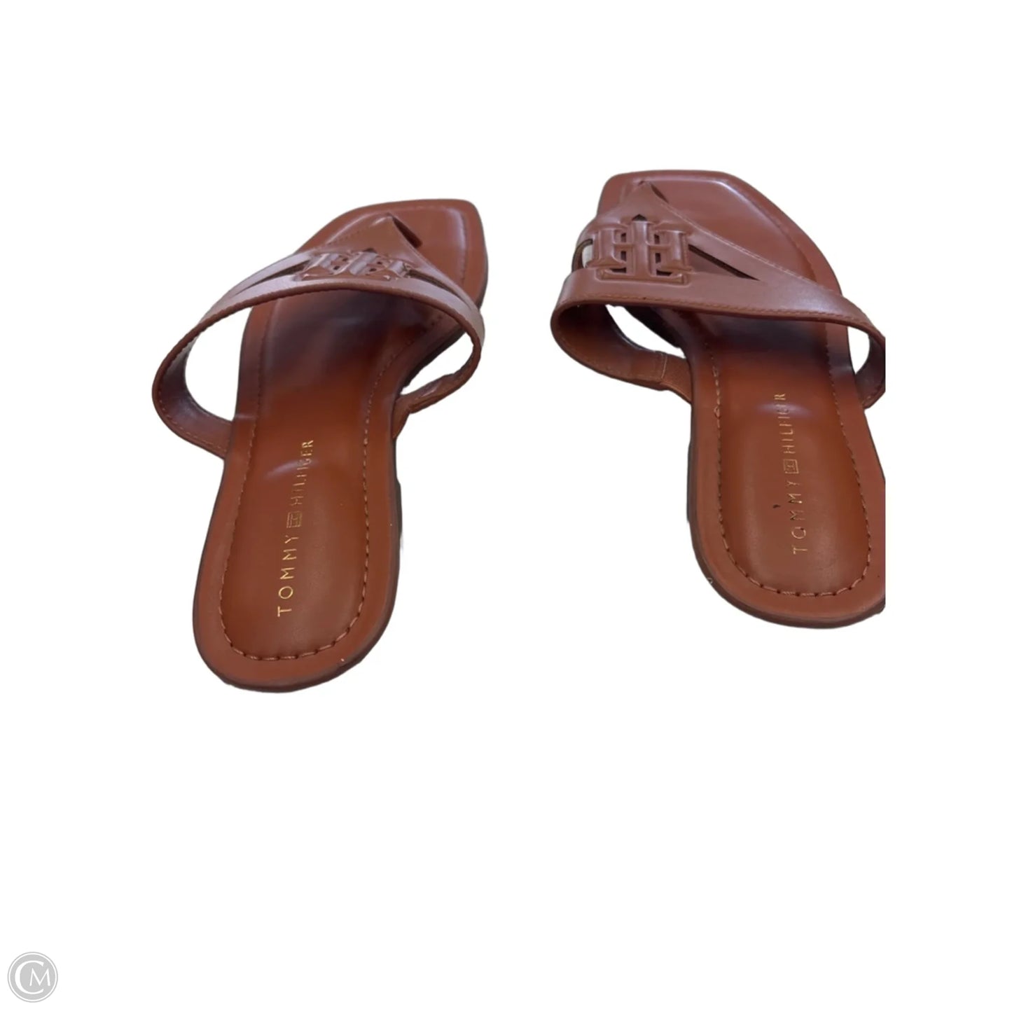 Sandals Flats By Tommy Hilfiger In Bronze, Size: 9