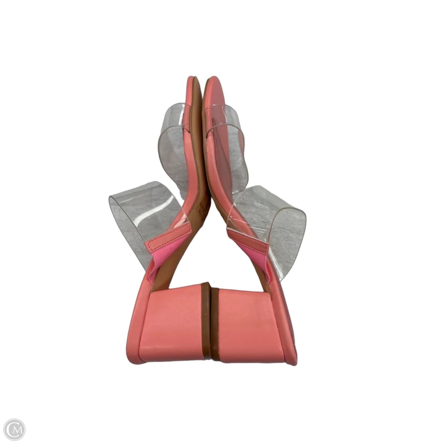 Sandals Heels Block By Clothes Mentor In Pink, Size: 8.5