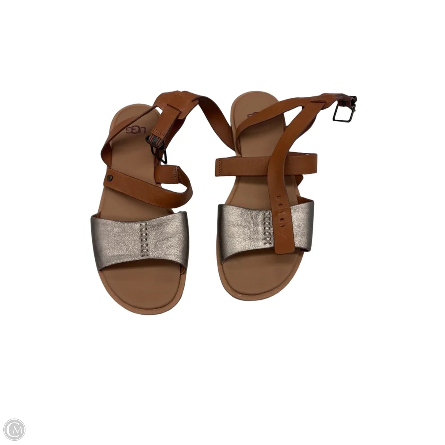 Sandals Designer By Ugg In Brown, Size: 8