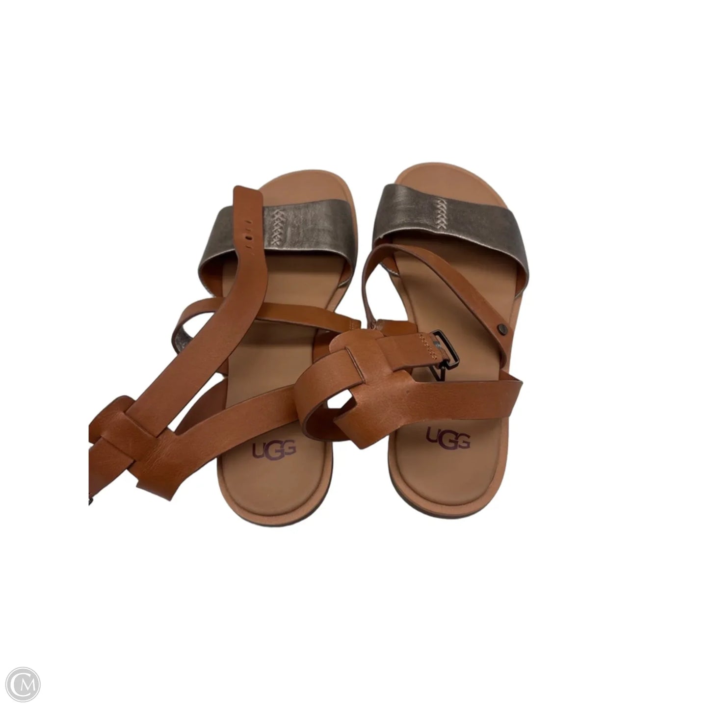 Sandals Designer By Ugg In Brown, Size: 8