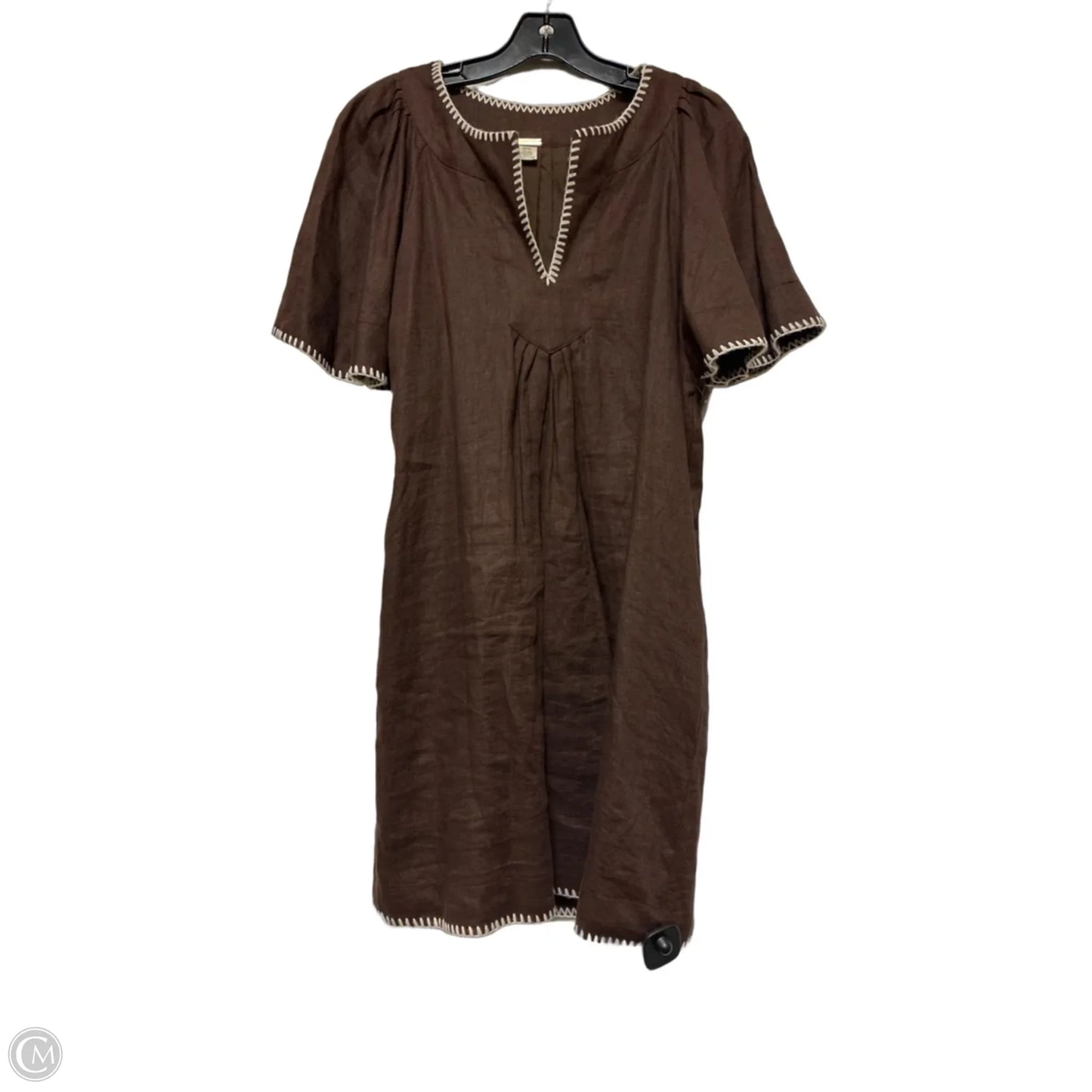 Dress Casual Short By Magaschoni In Brown, Size: M