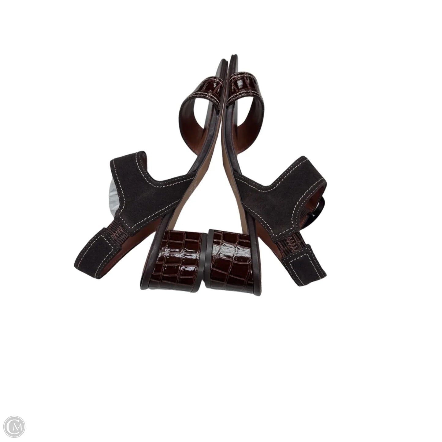 Sandals Heels Block By Donald Pliner In Brown, Size: 8
