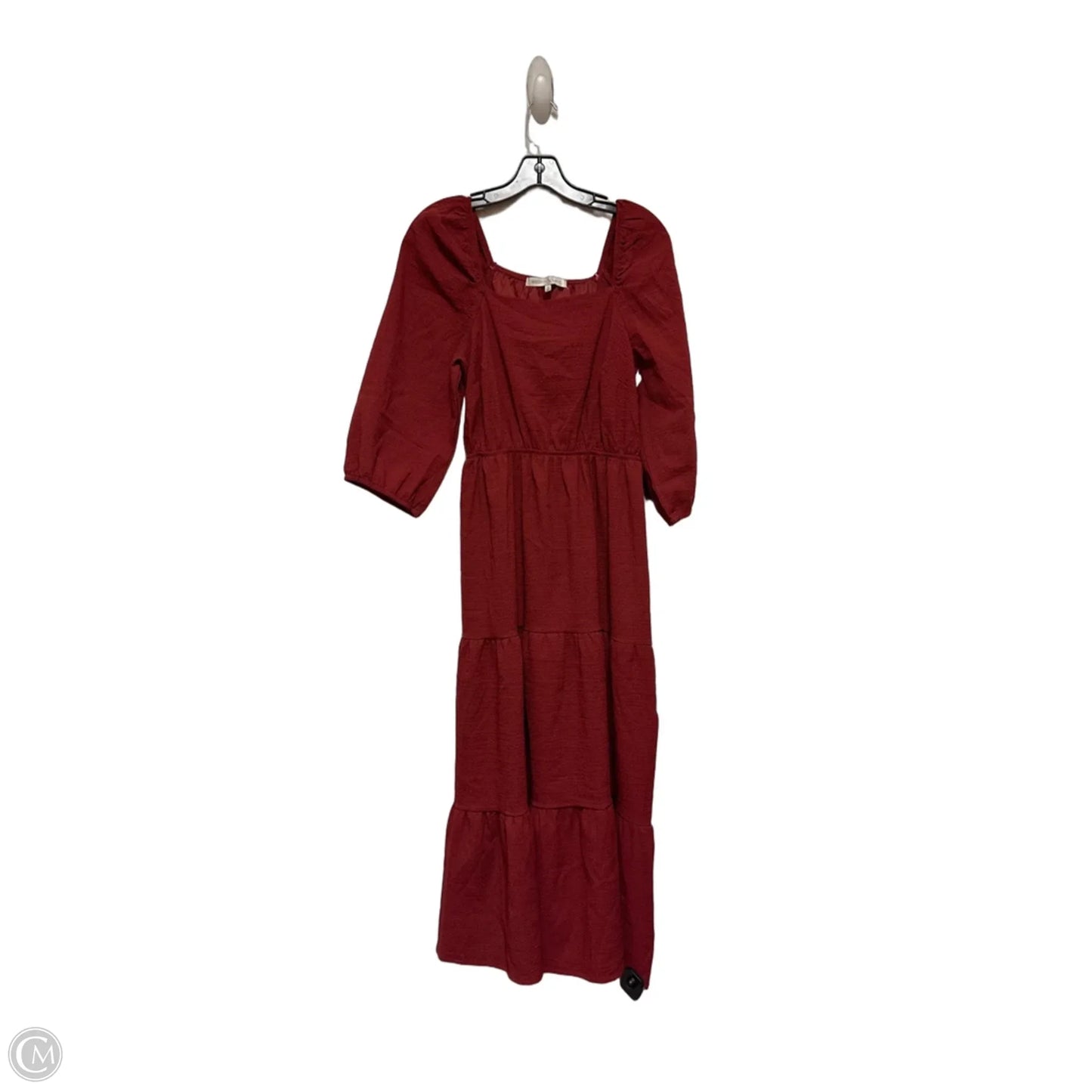 Dress Casual Midi By Clothes Mentor In Red, Size: M
