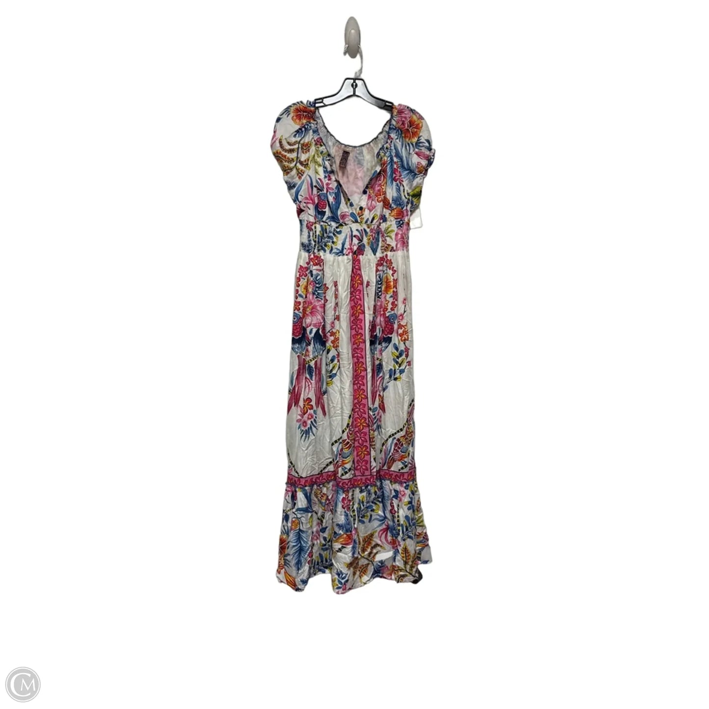 Dress Casual Maxi By Clothes Mentor In Blue & Pink, Size: L