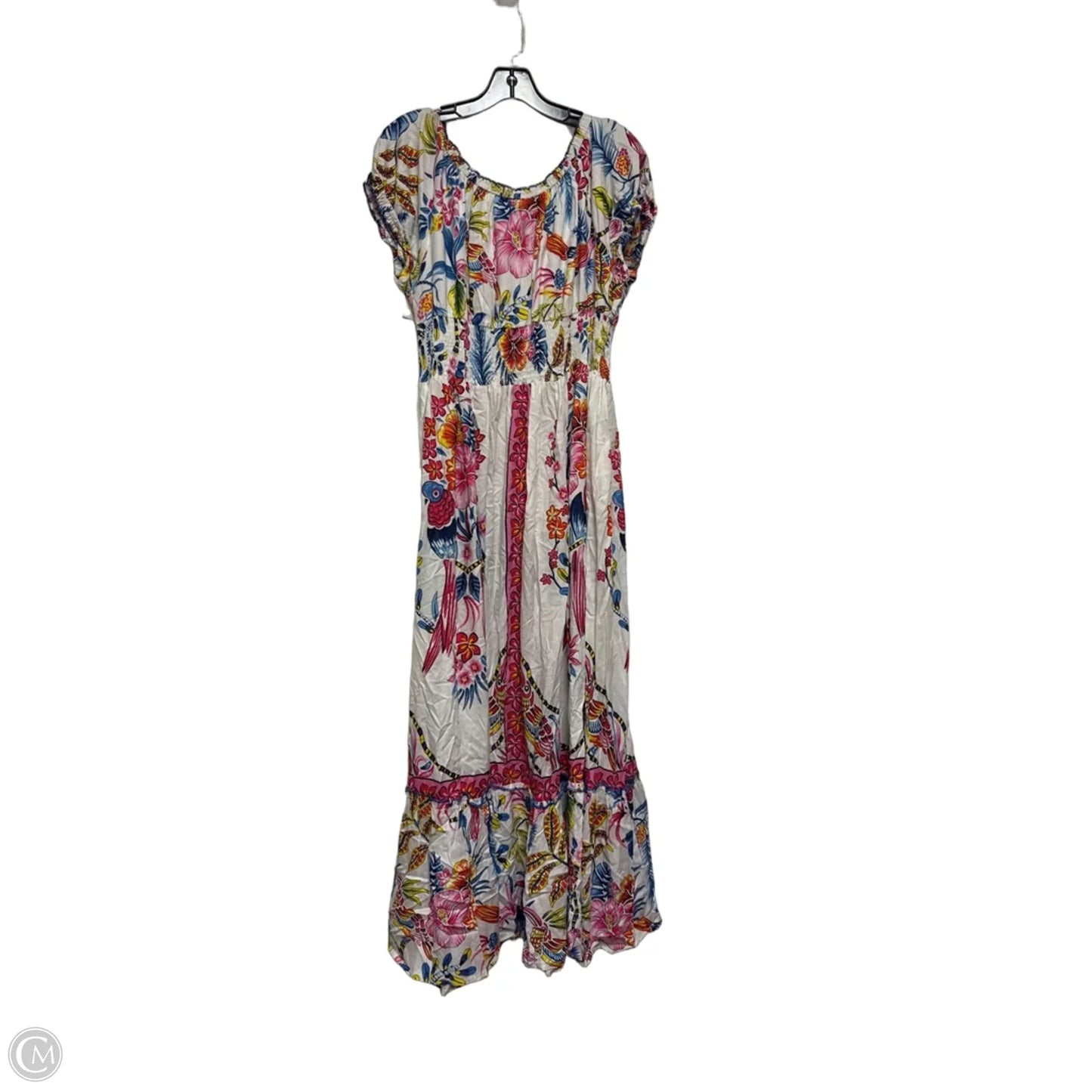 Dress Casual Maxi By Clothes Mentor In Blue & Pink, Size: L