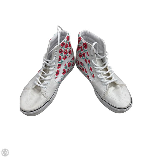 Shoes Sneakers By Vans In Pink & White, Size: 8